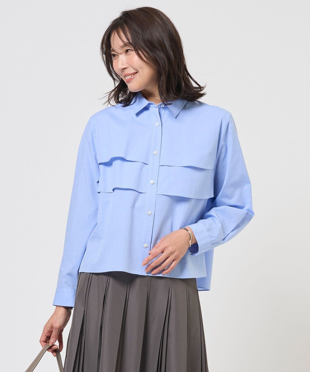 J.PRESS LADIES 【WEB限定カラーあり】COTTON TEX ブラウス 