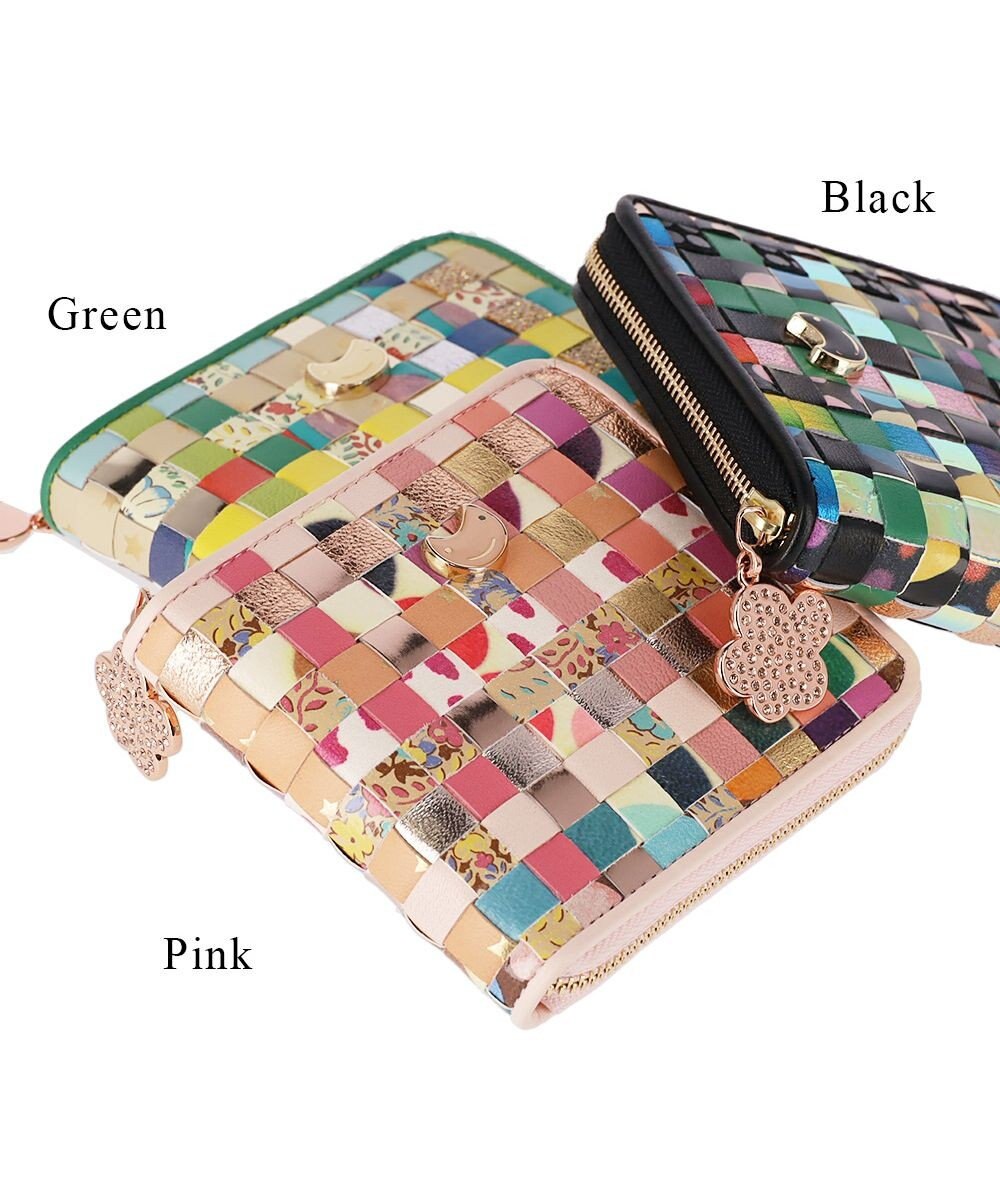 tsumori chisato CARRY エポネコメッシュ ラウンドファスナー2つ折り財布 