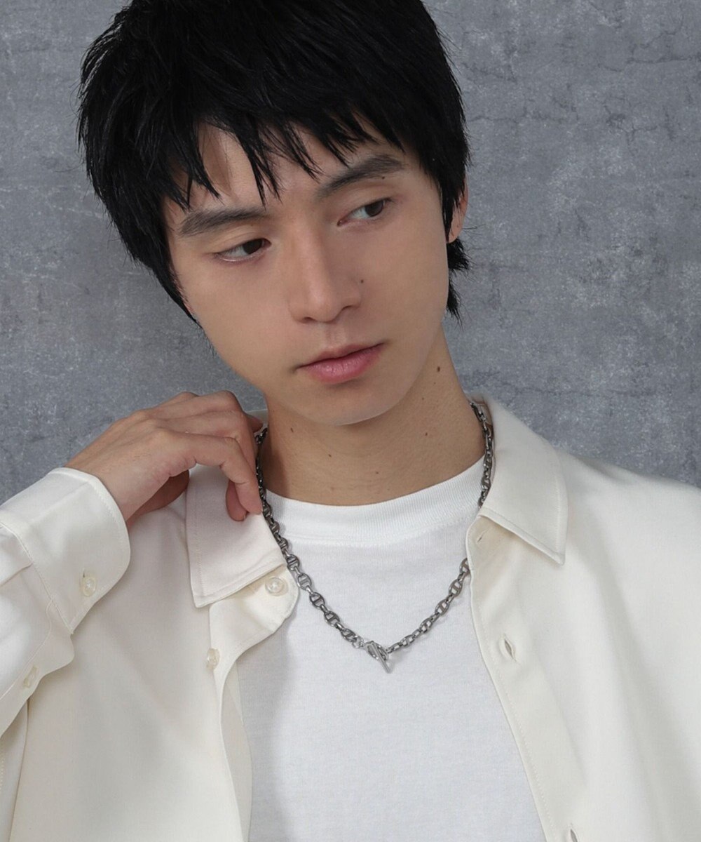 WEGO Mステンレスマンテルチェーンネックレス 