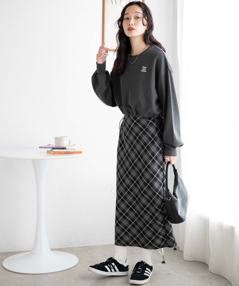 WEGO ドロストデザインPOスウェット 