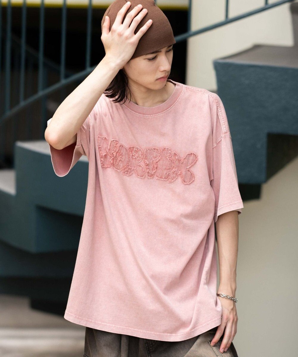 WEGO 【ユニセックス着用ITEM】スノーウォッシュダメージアップリケT（SS） 