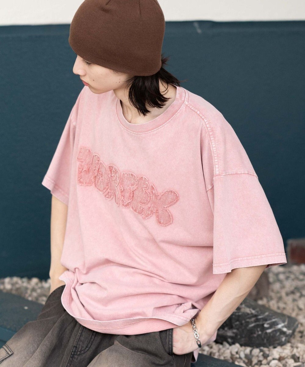 WEGO 【ユニセックス着用ITEM】スノーウォッシュダメージアップリケT（SS） 