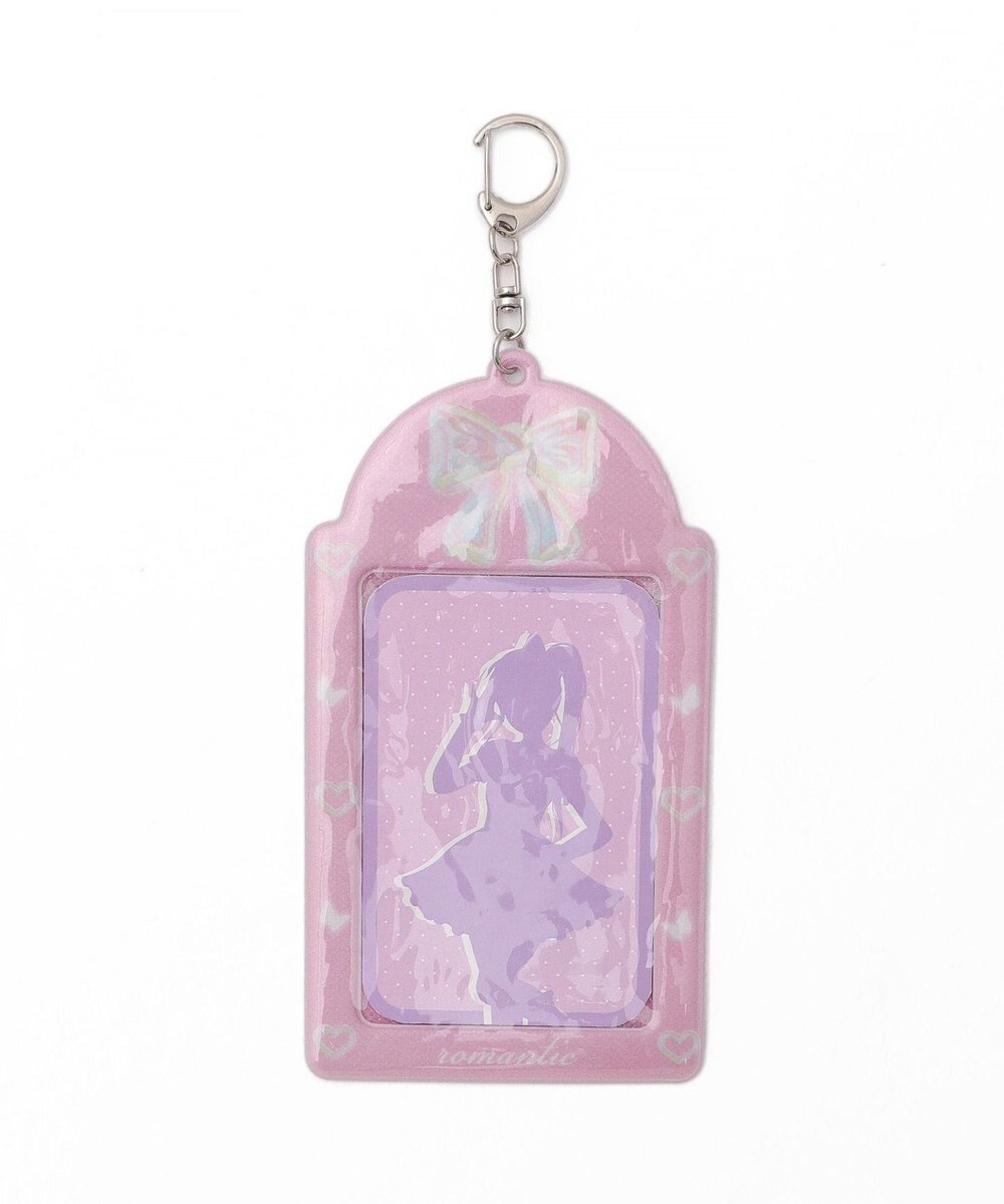 WEGO 【痛バ＆推し活グッズ】ラメクリアカラーモチーフカードホルダーキーホルダー 