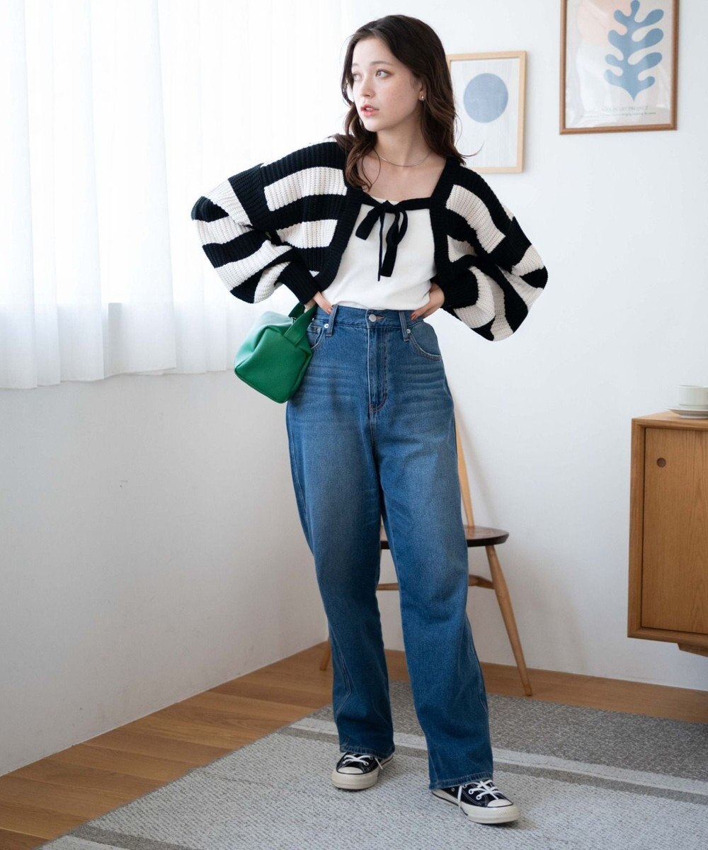 WEGO リボンニットボレロ 