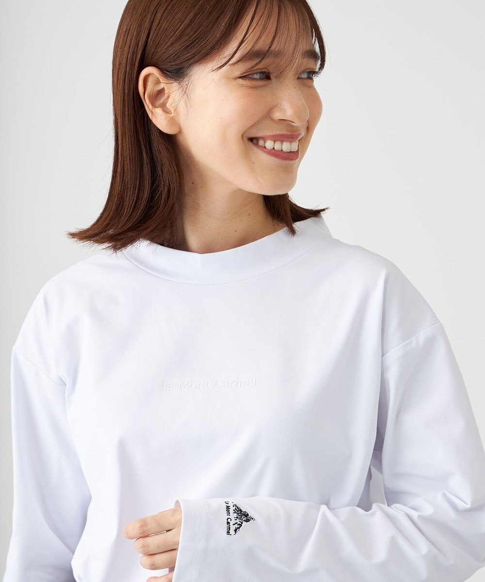 SHARE PARK LADIES 【UVカット・吸水速乾・ストレッチ・軽量 】モックネックＴシャツ 