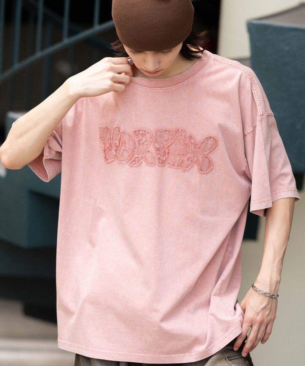 WEGO 【ユニセックス着用ITEM】スノーウォッシュダメージアップリケT（SS） 