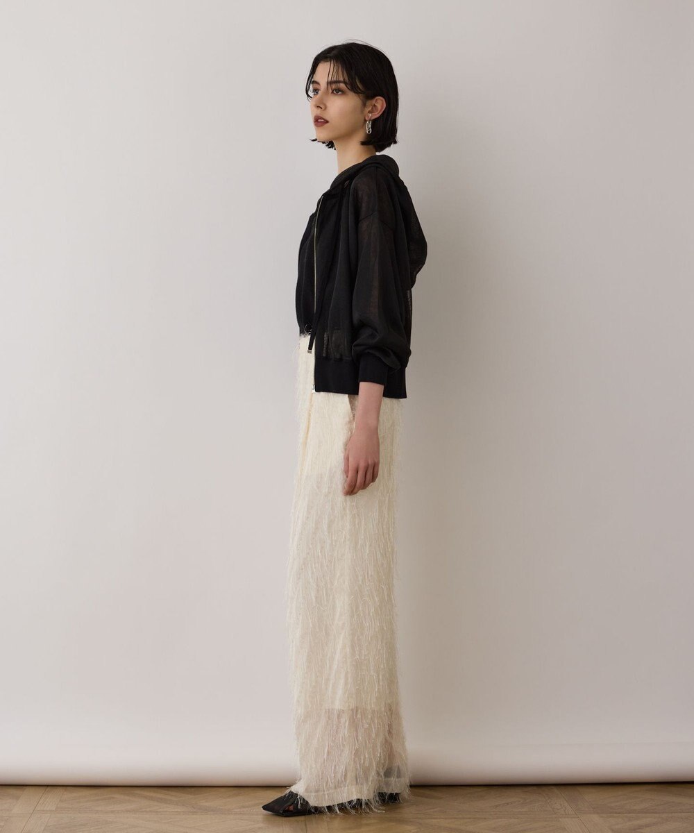 GRACE CONTINENTAL シアーニットパーカー 