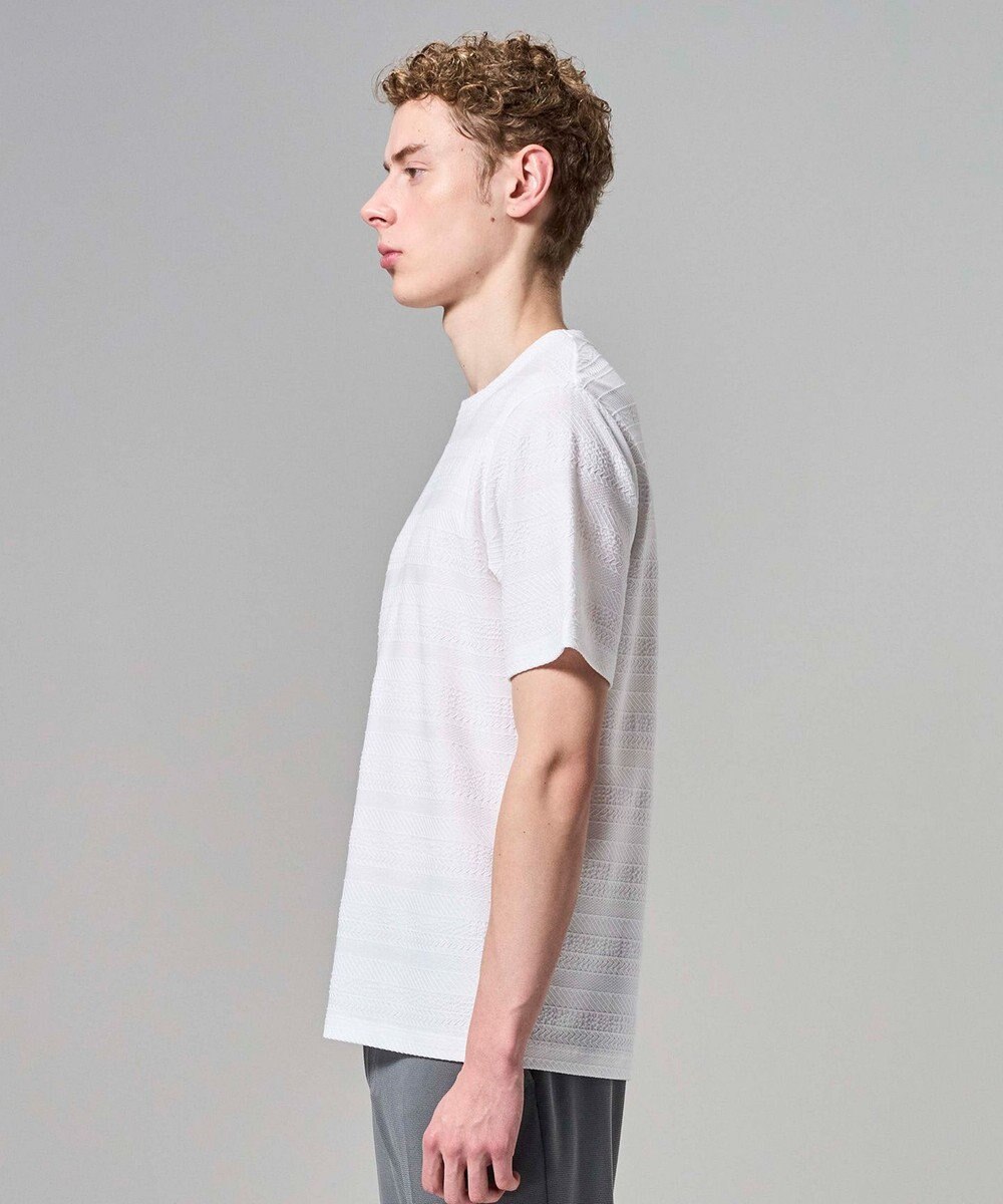 JOSEPH HOMME 【新柄 / 新素材】ジャガードボーダー　クルーネックTシャツ 