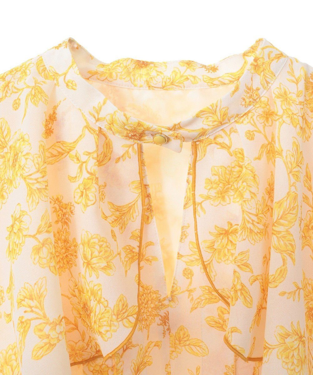 Green Parks ｄａｚｚｌｉｎ　フレンチスリーブ花柄ワンピース 