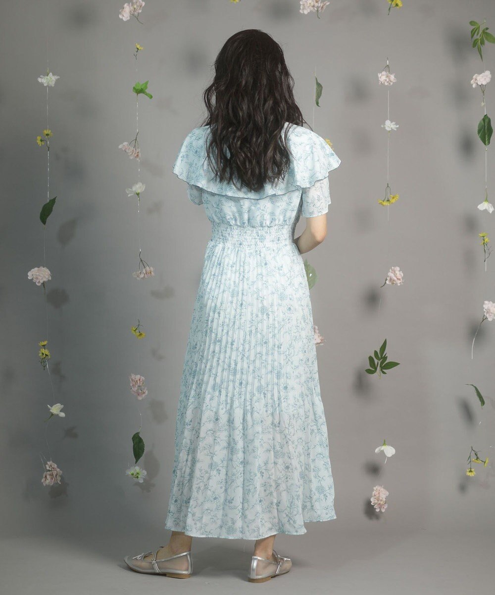 Green Parks ｄａｚｚｌｉｎ　フレンチスリーブ花柄ワンピース 