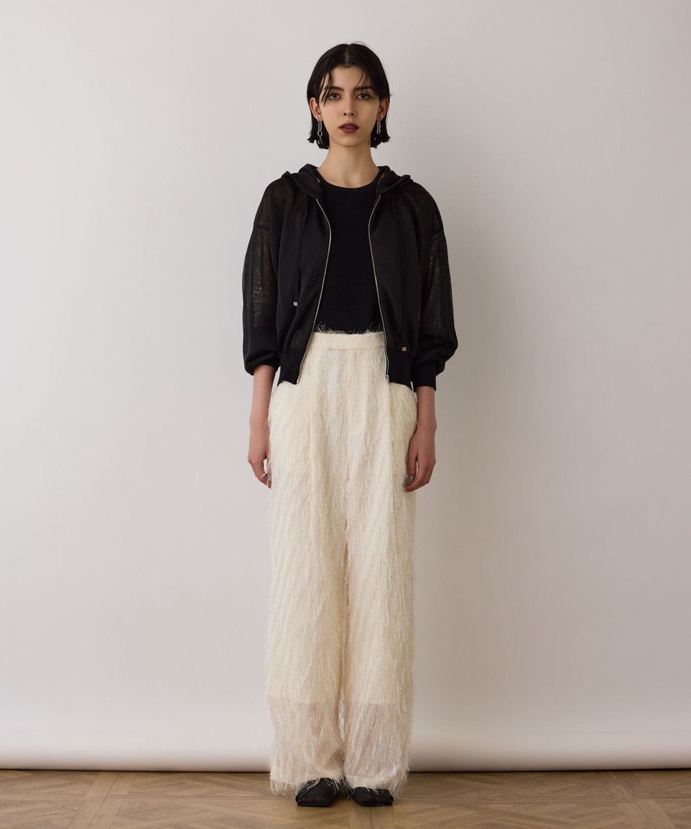 GRACE CONTINENTAL シアーニットパーカー 