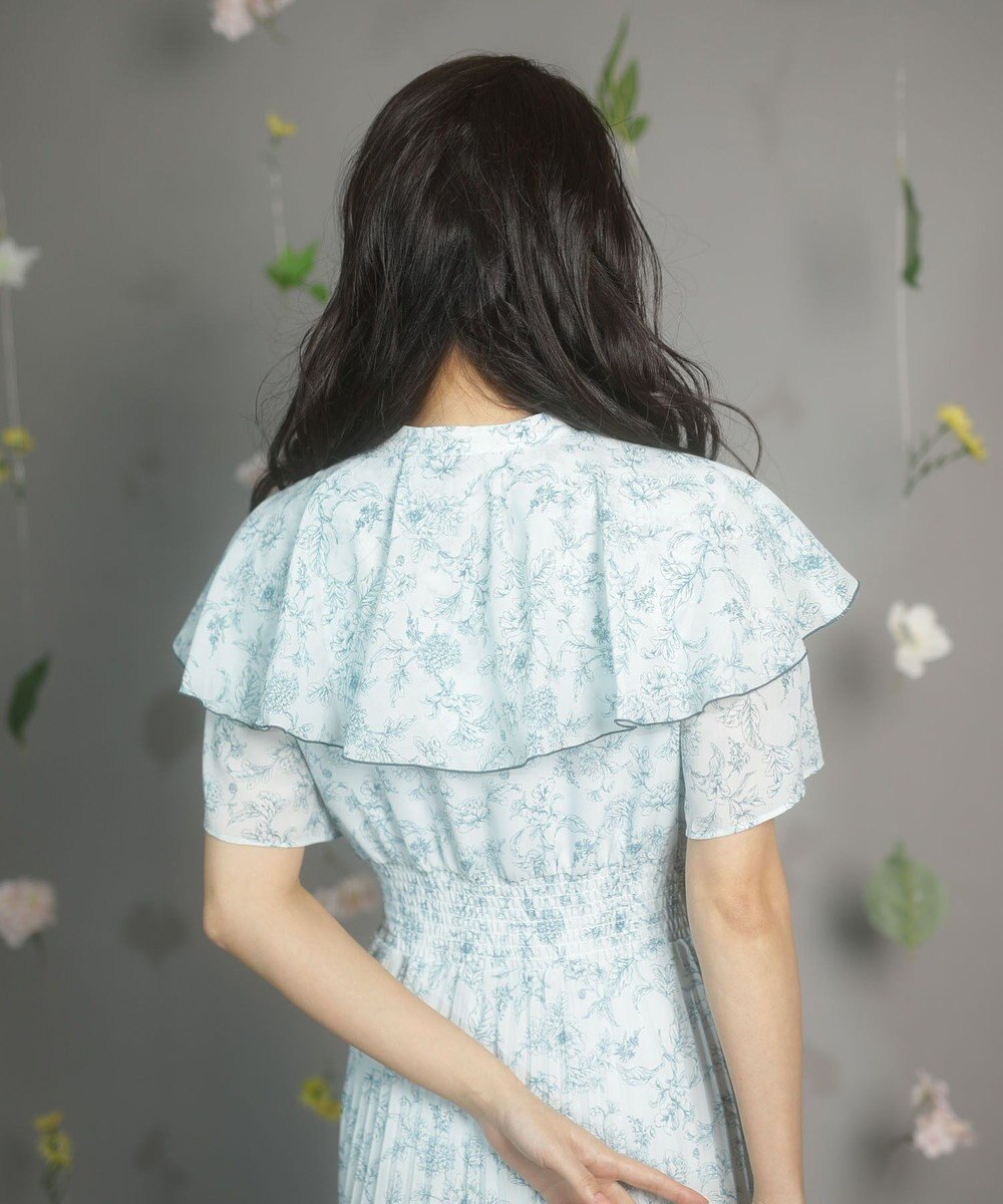 Green Parks ｄａｚｚｌｉｎ　フレンチスリーブ花柄ワンピース 