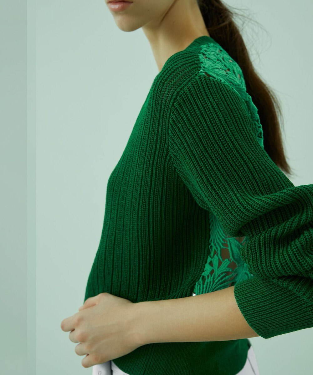 BEIGE， GARDENIA / クルーネックニット 