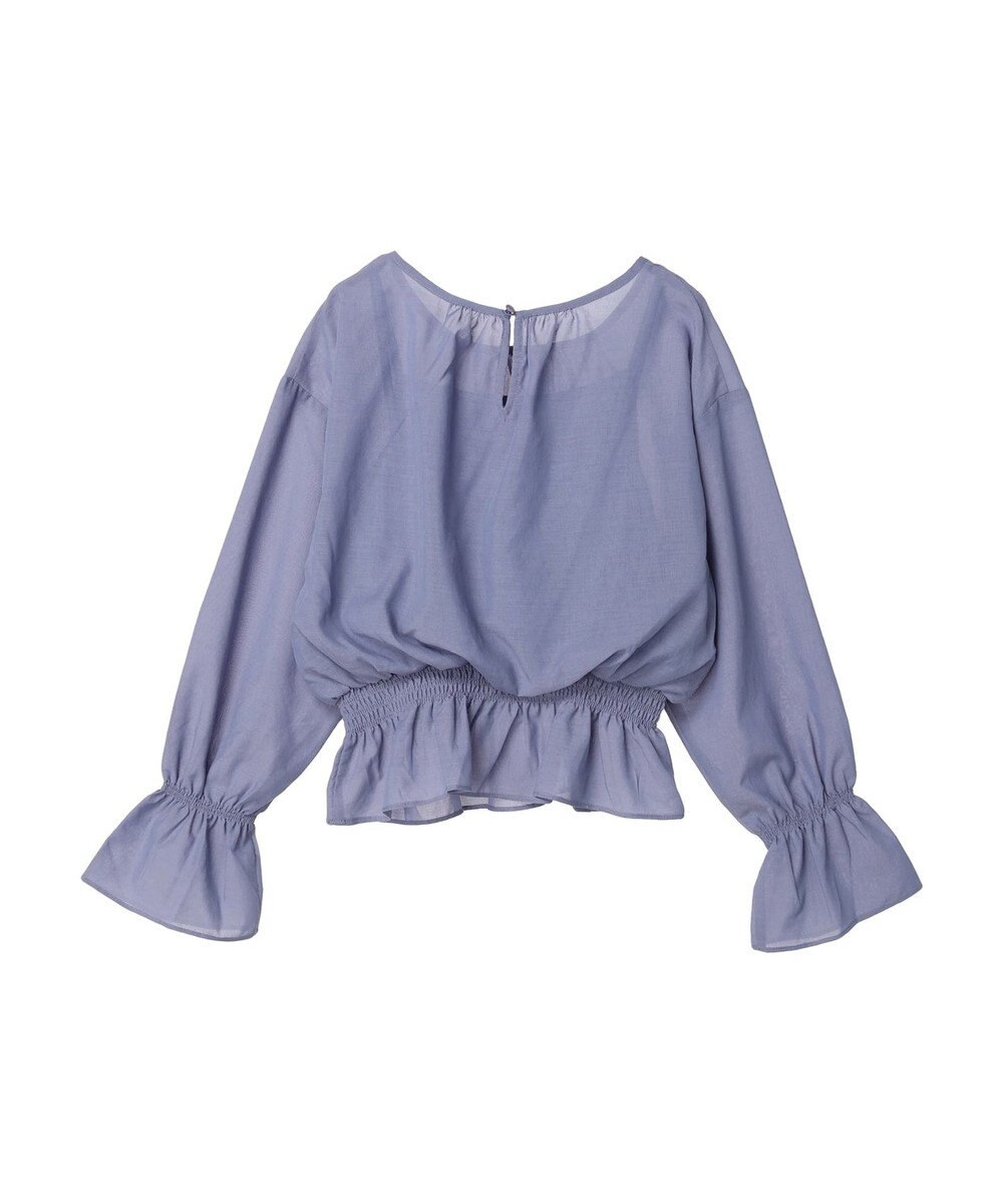 earth music&ecology シャーリングシアーブラウス 