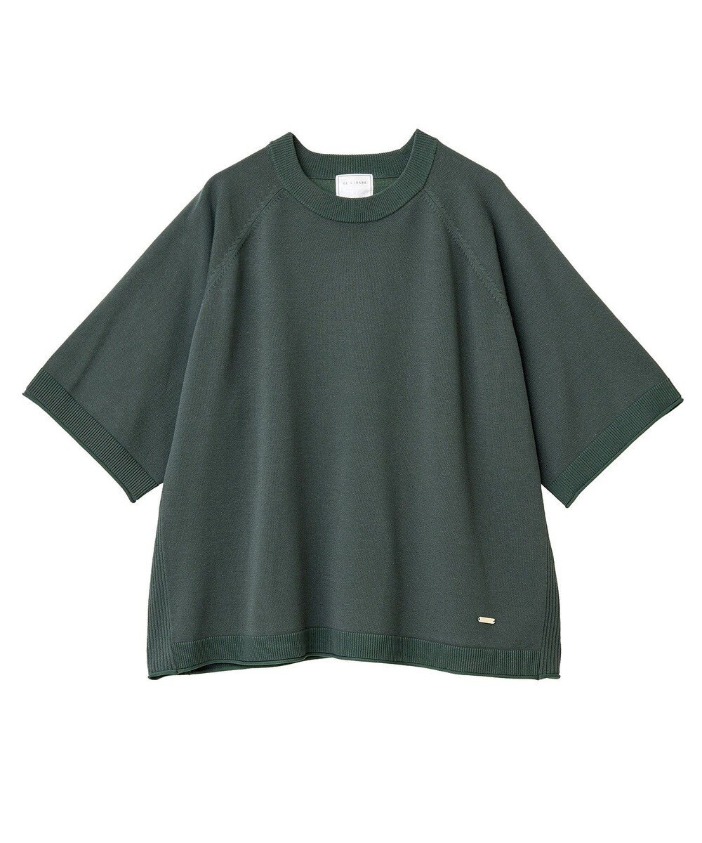 Green Parks トレーナー風ニットプルオーバー 