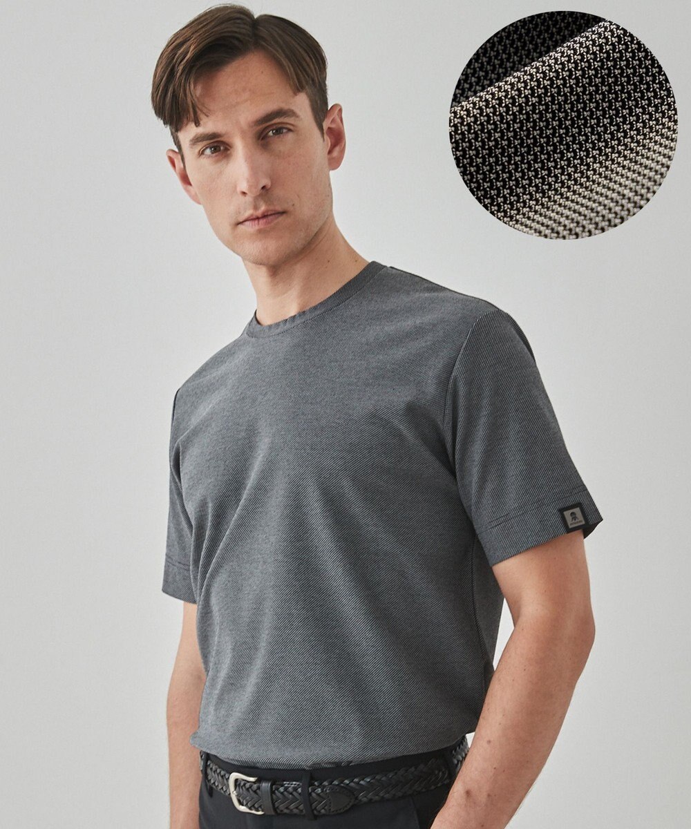 GOTAIRIKU 仕事で着られるTシャツ【サラサラ/よれにくい/透けにくい】キレイめ 鹿の子 ビズTシャツ 