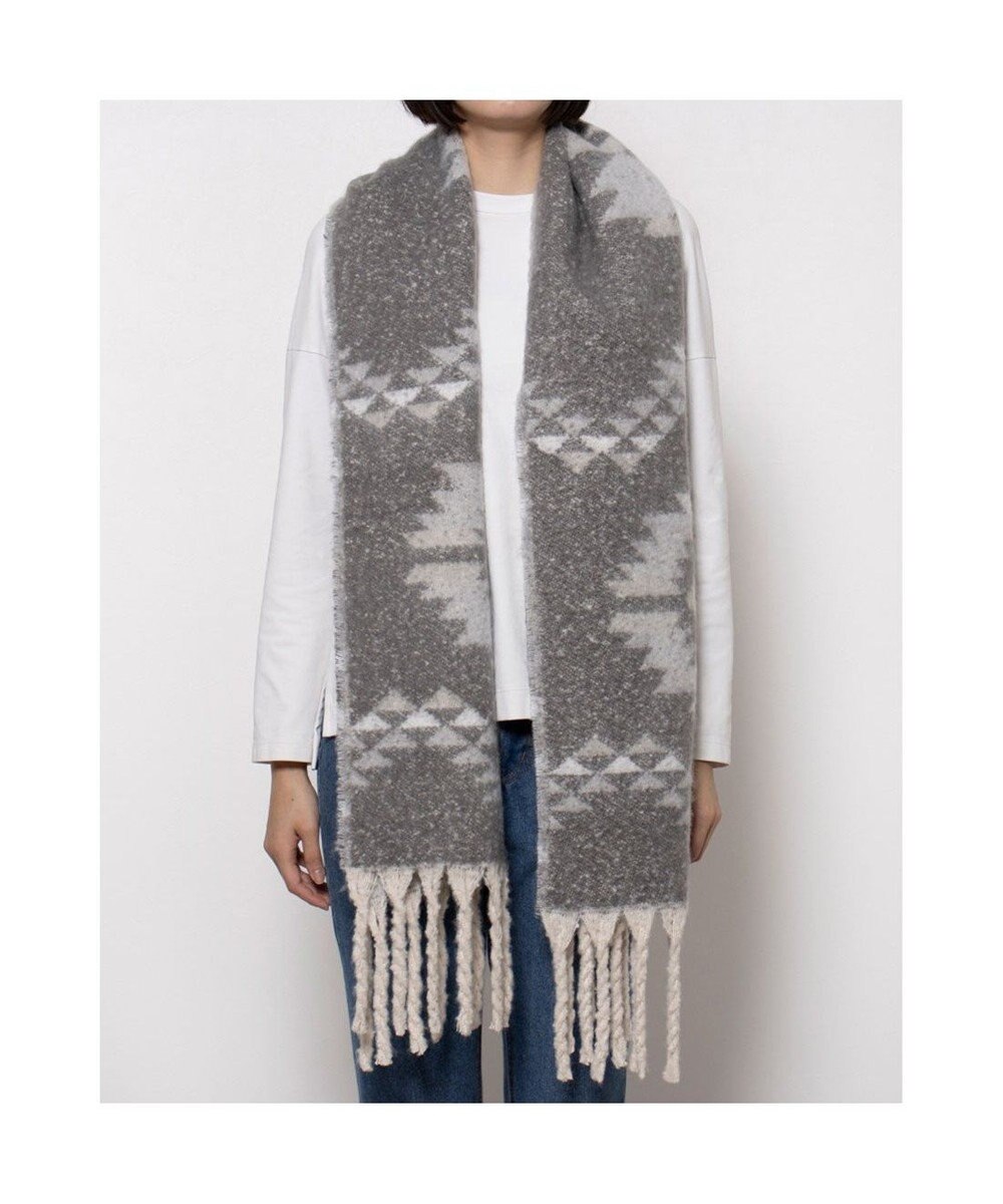 UNBILLION カシュネ cache nez / リサイクルポリオルテガ柄ジャカードストール 