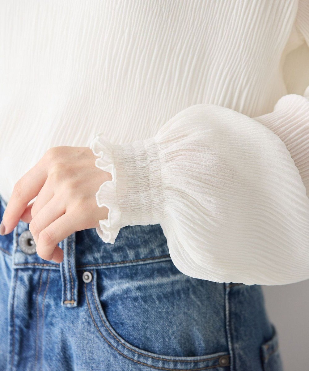 AMERICAN HOLIC マジョリカプリーツハイネックブラウス 