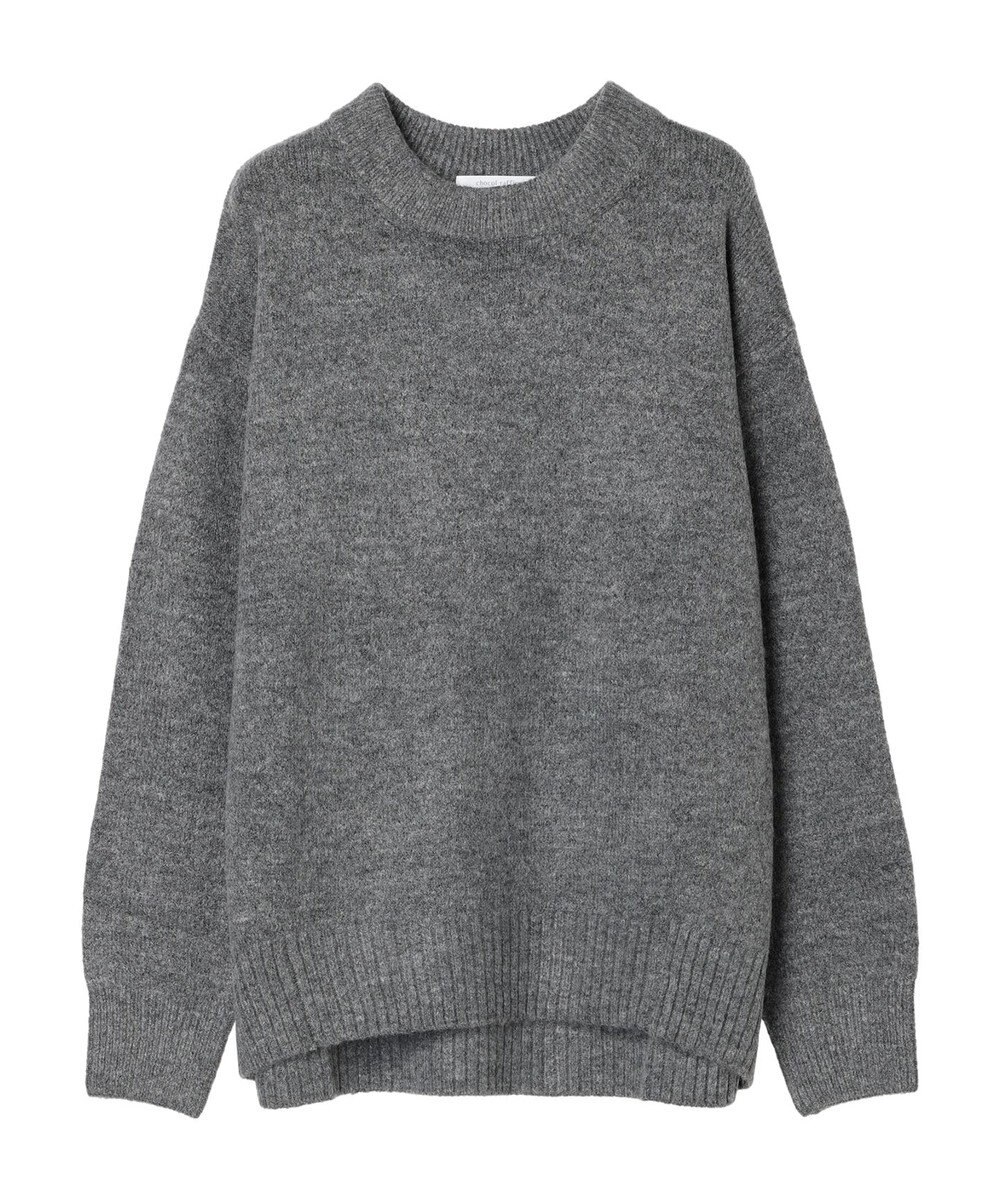 Green Parks ｆｕｗａっとメランジ前後差ニットプルオーバー 