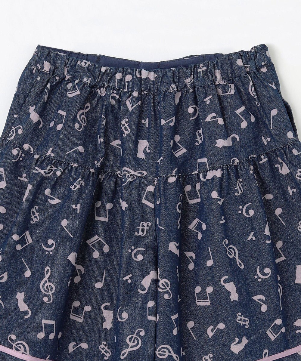 ANY KIDS 音符総柄キュロット 