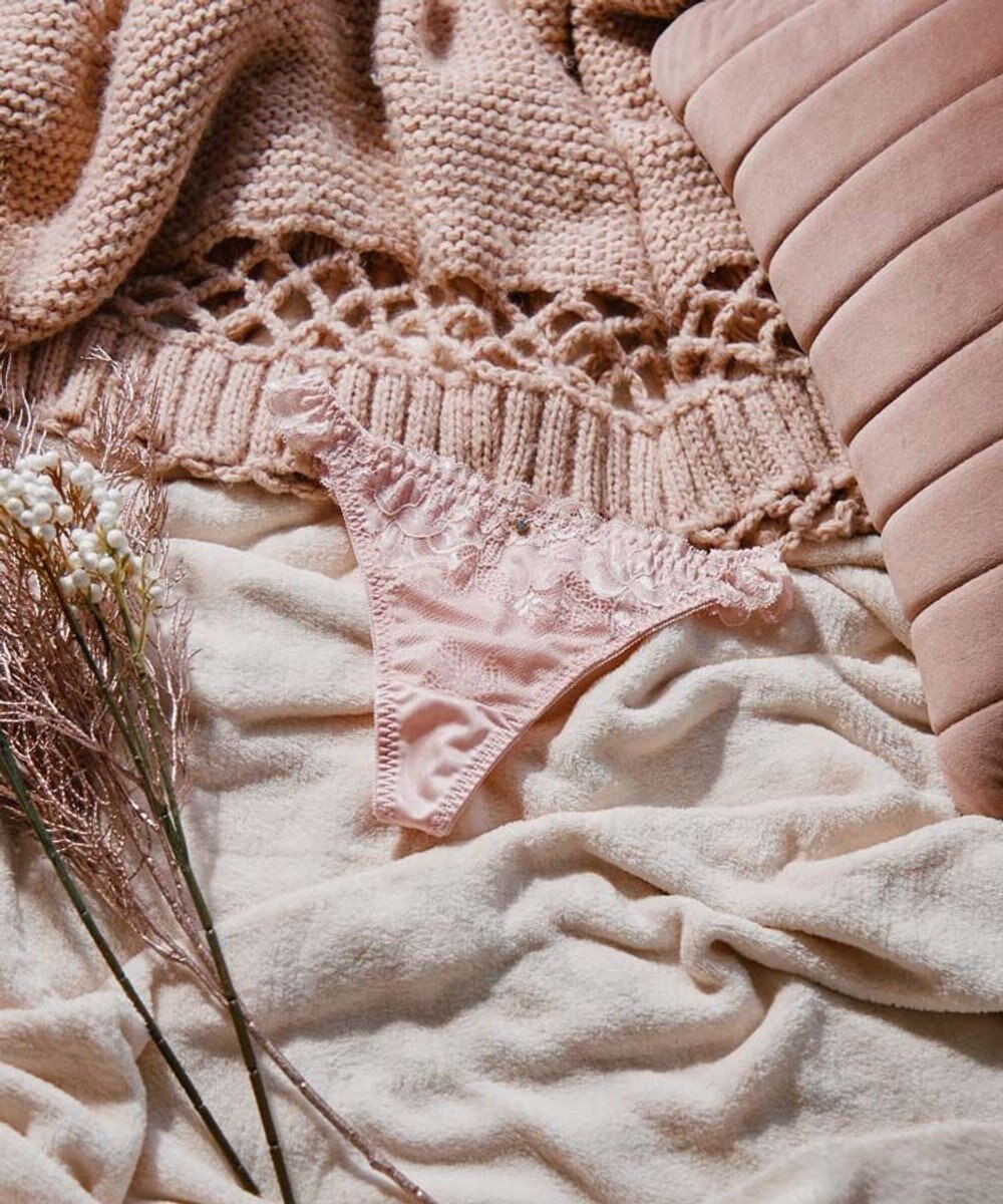 San-ai Resort（三愛水着楽園） 【northerly bra フィットシリーズ 谷間メイク】 カシュクールレースモールド Tバックショーツ M 【northerly】 