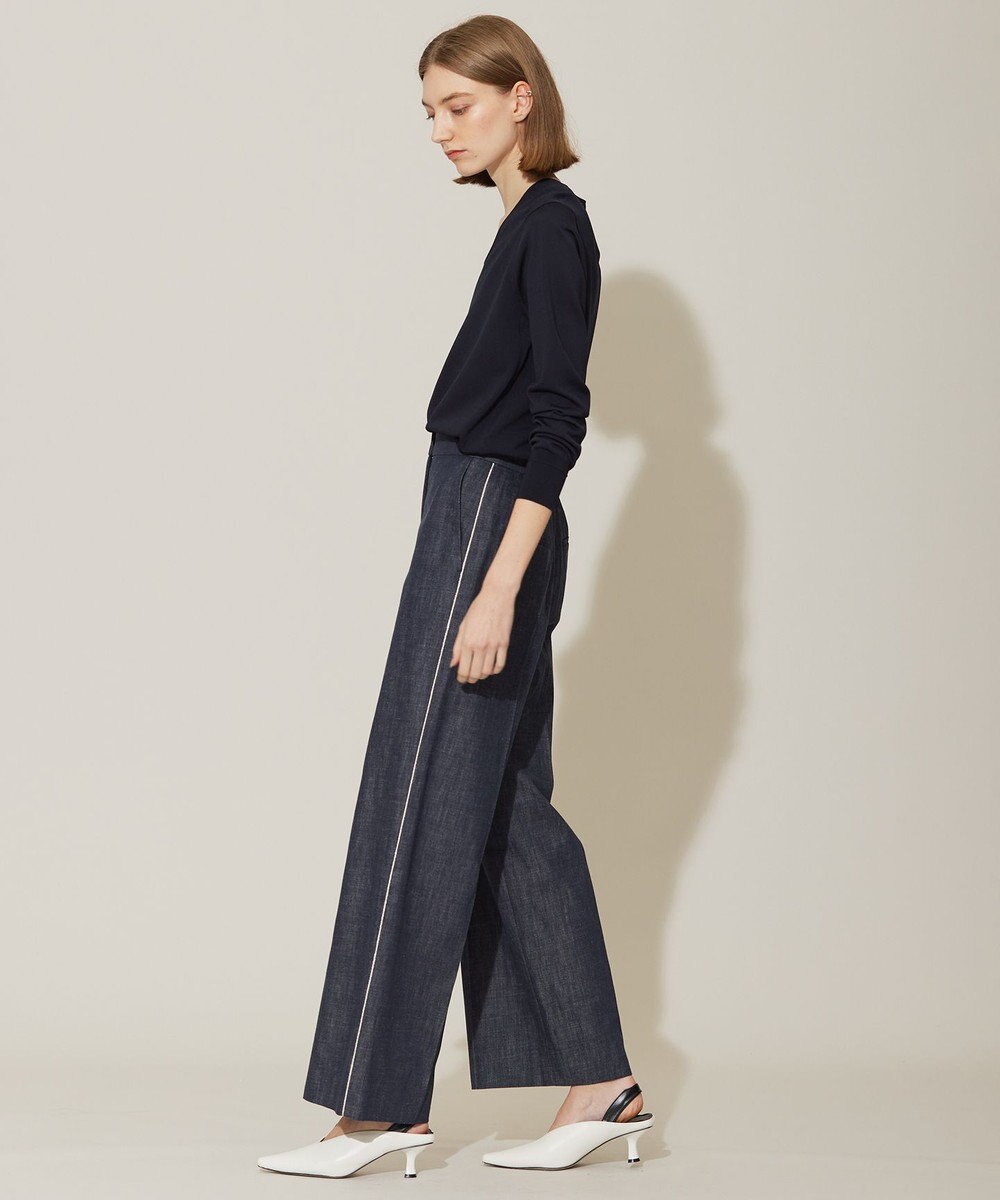 ICB 【WEB限定カラーあり・接触冷感・UVケア・洗える】 シンセティックハイゲージ Vネックプルオーバー 