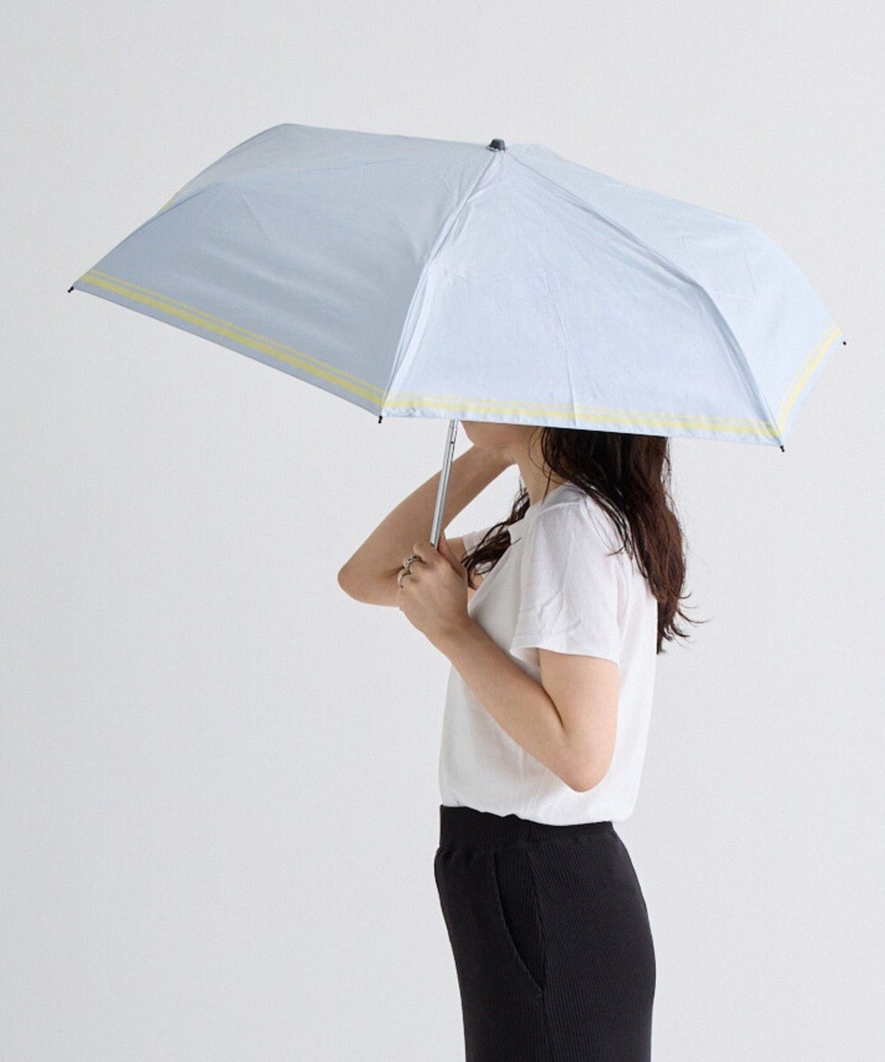 MOONBAT 晴雨兼用日傘 折りたたみ傘 ランダムボーダー／遮光 遮熱 UV 