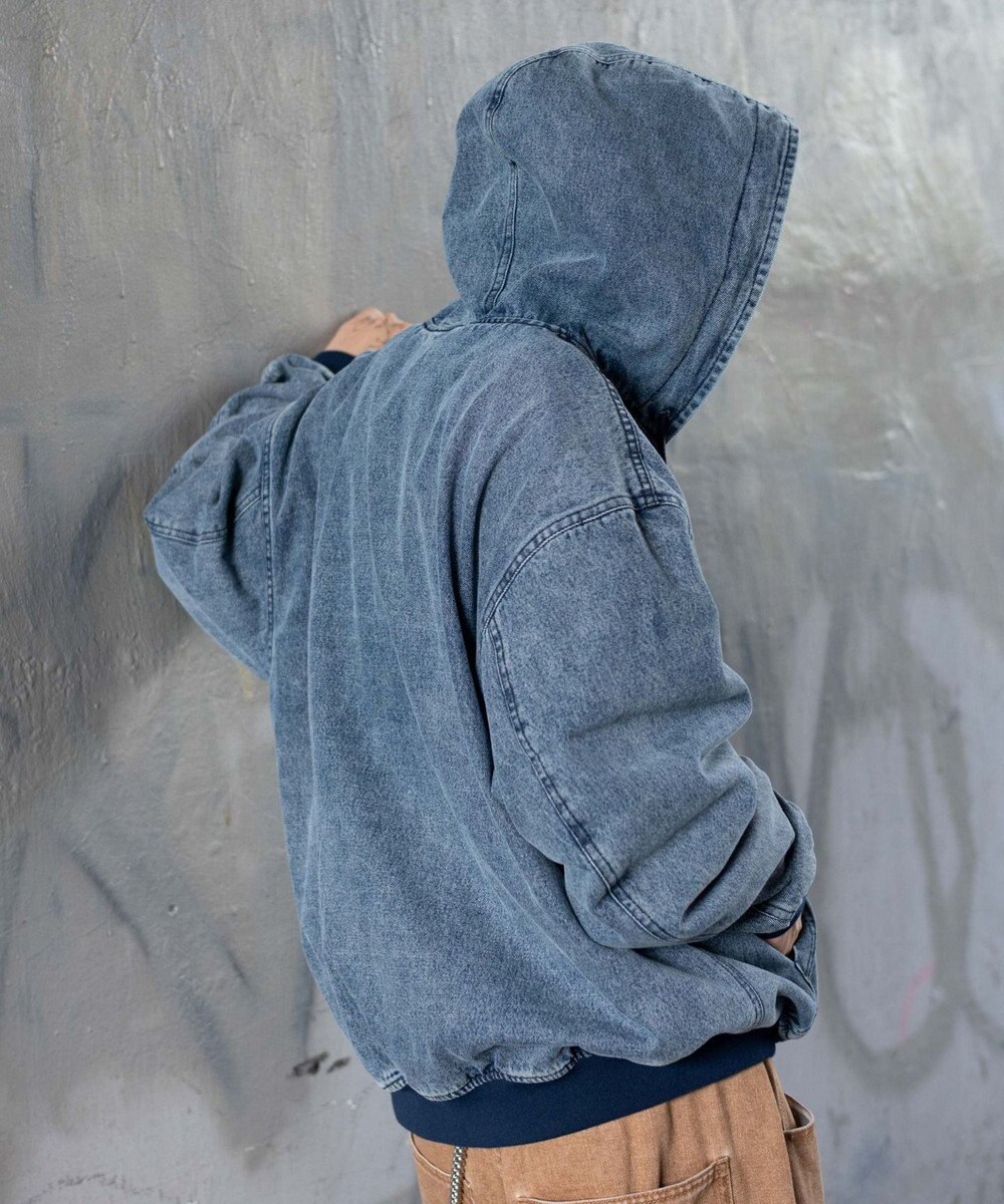 WEGO 【ユニセックス着用ITEM/MLサイズ展開】ワーカーズフードブルゾン 