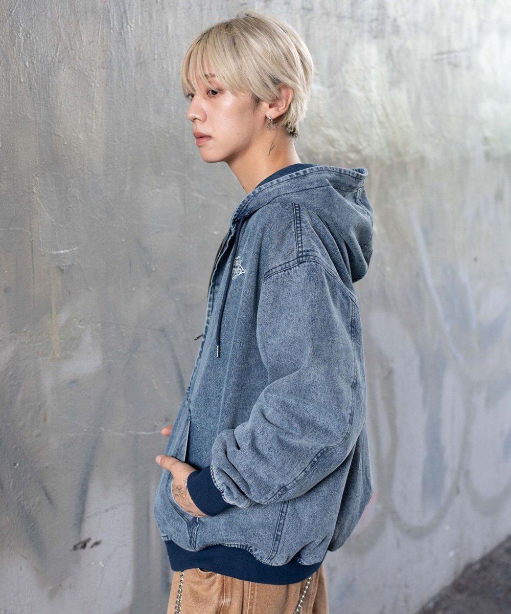 WEGO 【ユニセックス着用ITEM/MLサイズ展開】ワーカーズフードブルゾン 