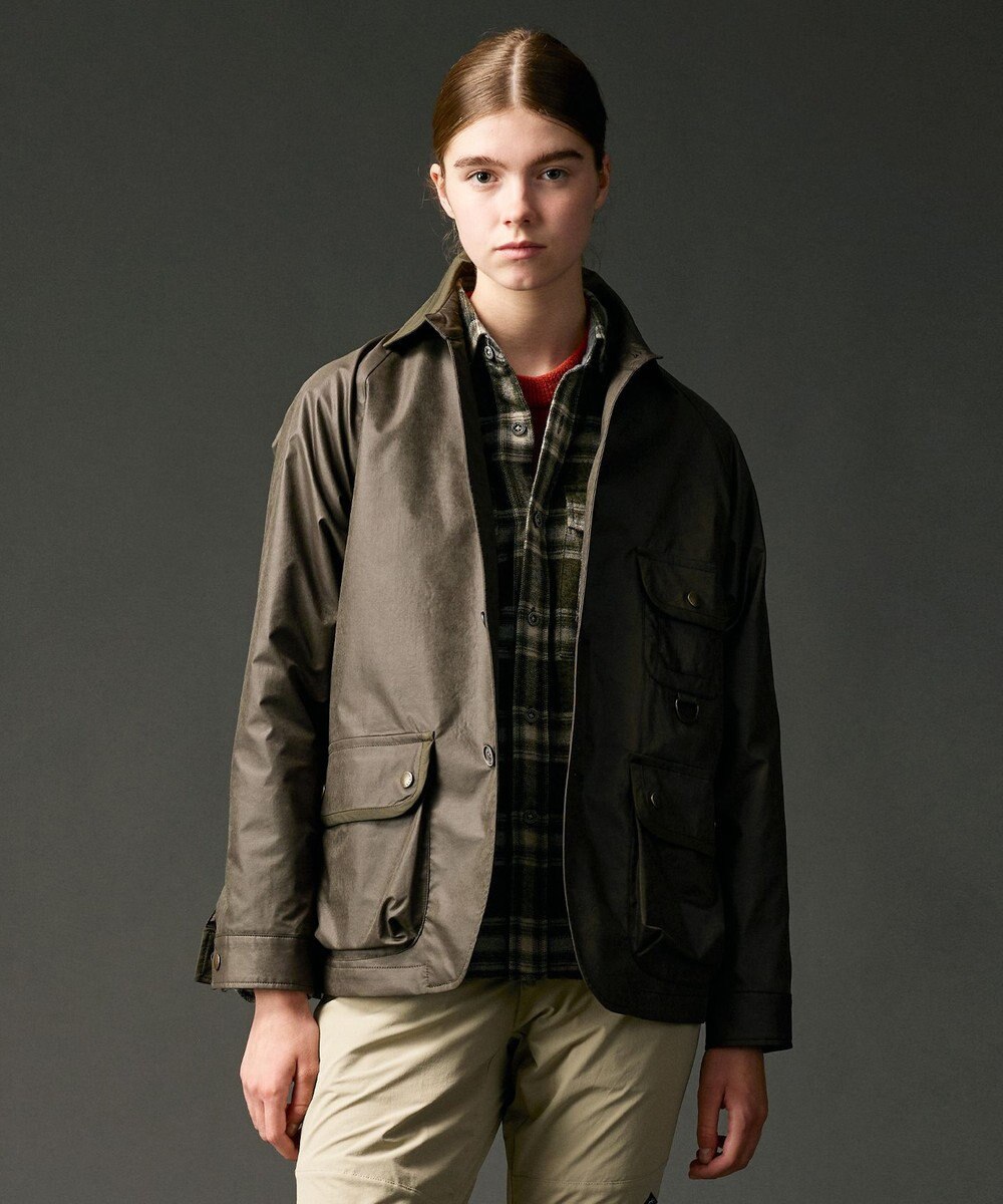 JOSEPH ABBOUD MOUNTAIN 【ストレッチ】ヴィンテージワックスストレッチアウトドア ブルゾン 