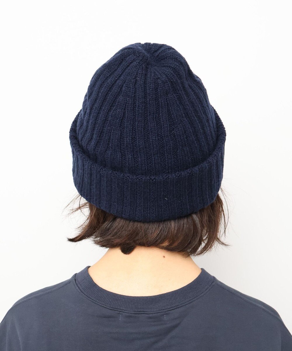 WHITE MAILS 【UNISEX】WOOL PAPER DOUBLE KNIT リブビーニー 