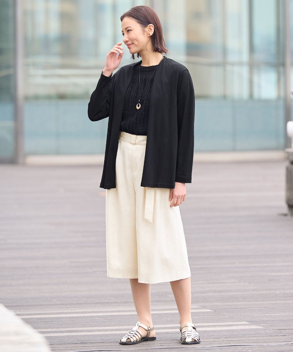 自由区 【好評につき新色追加・接触冷感・UVカット・洗える・XSサイズあり】ハンディカーディガン ミドル丈 