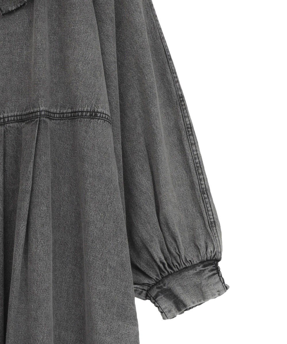 Green Parks ■ESCAR デニムラッフルカラーワンピース 