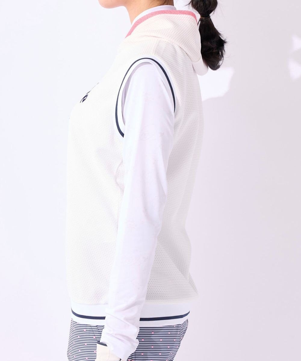 FILA GOLF／marie claire 【marie claire SPORT】 天体モチーフ柄ワッフルベスト＋長袖インナーセット 