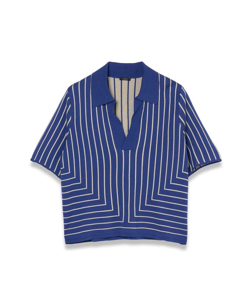 JOSEPH 【洗える】ジオメトリックジャガード　ニットトップス 