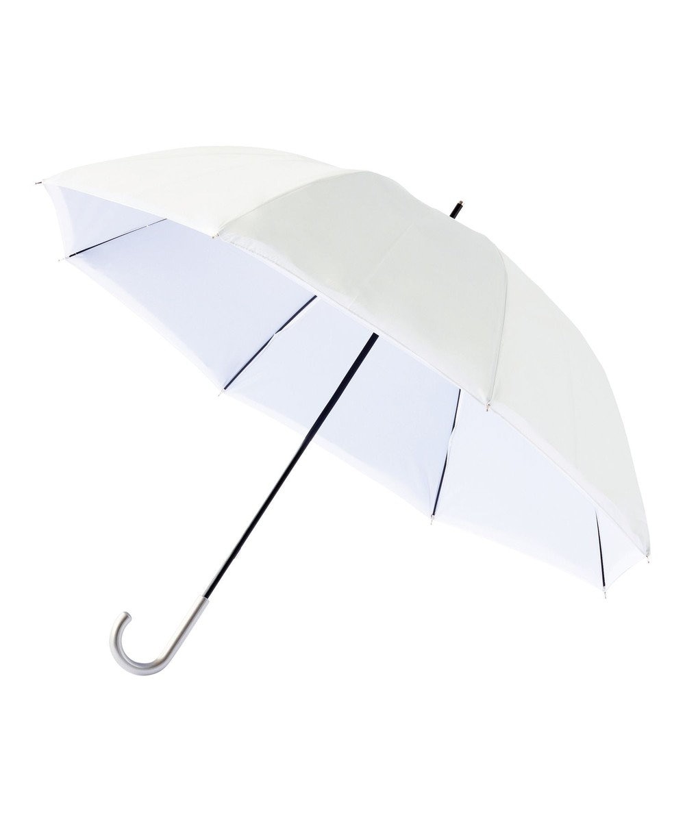 MOONBAT 断熱パラソル 晴雨兼用 無地 60cm 大きめ 日傘 遮熱 遮光 UV ライトグレー