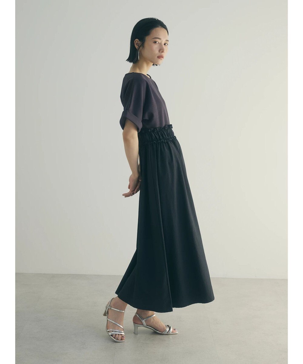 Green Parks armonia.異素材切替ドルマンワンピース 