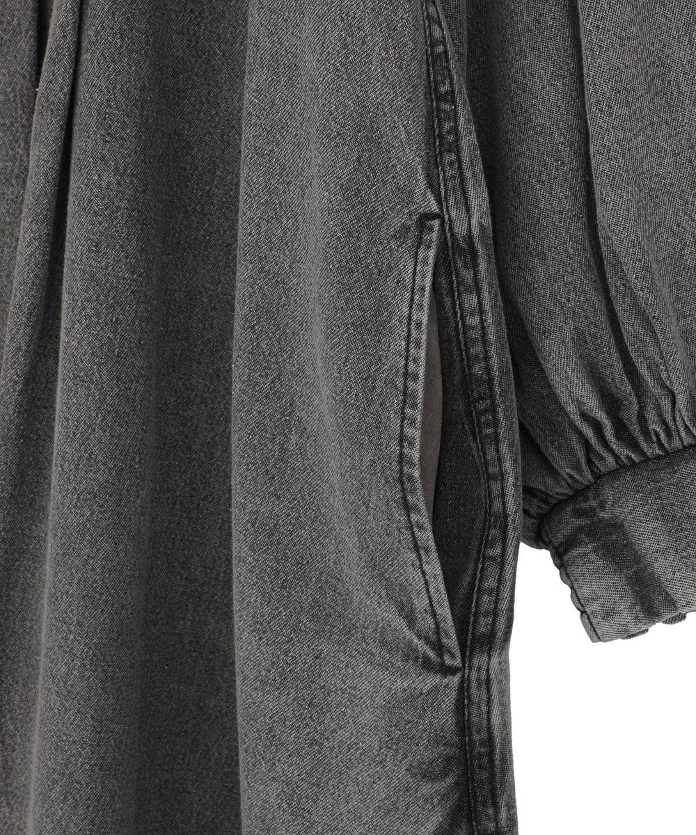 Green Parks ■ESCAR デニムラッフルカラーワンピース 