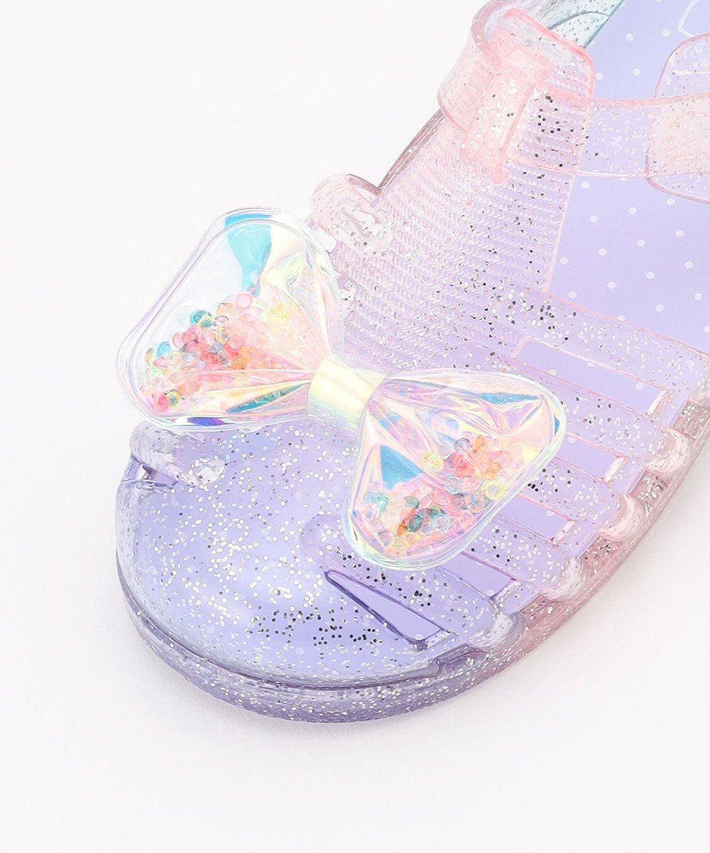 ANY KIDS キラキラジェリーサンダル 