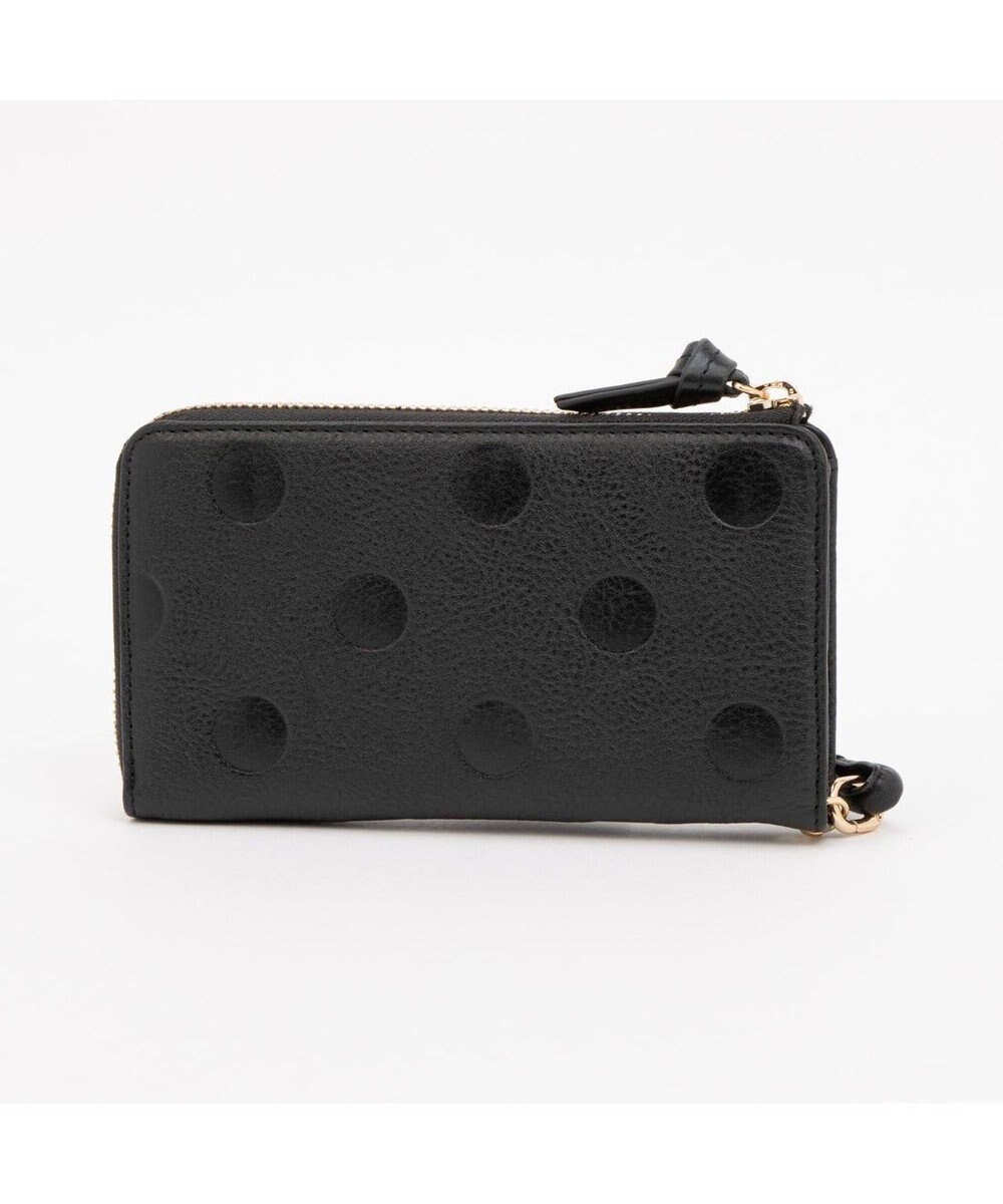 UNBILLION ペルケ perche / ドット型押しL字ロングストラップウォレット 