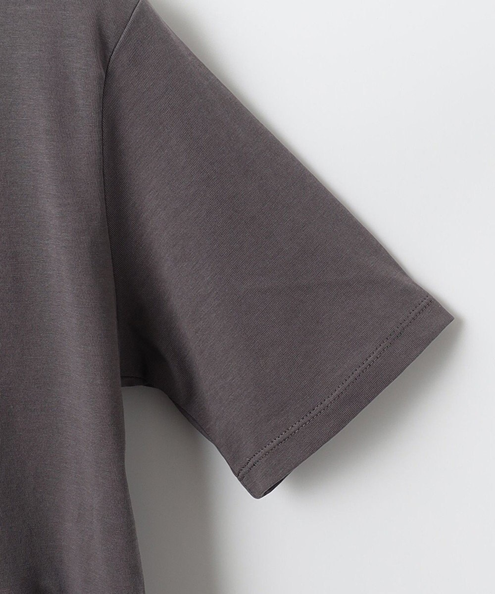 ANY L 【洗濯機可能】ペプラム チュニック丈トップス 