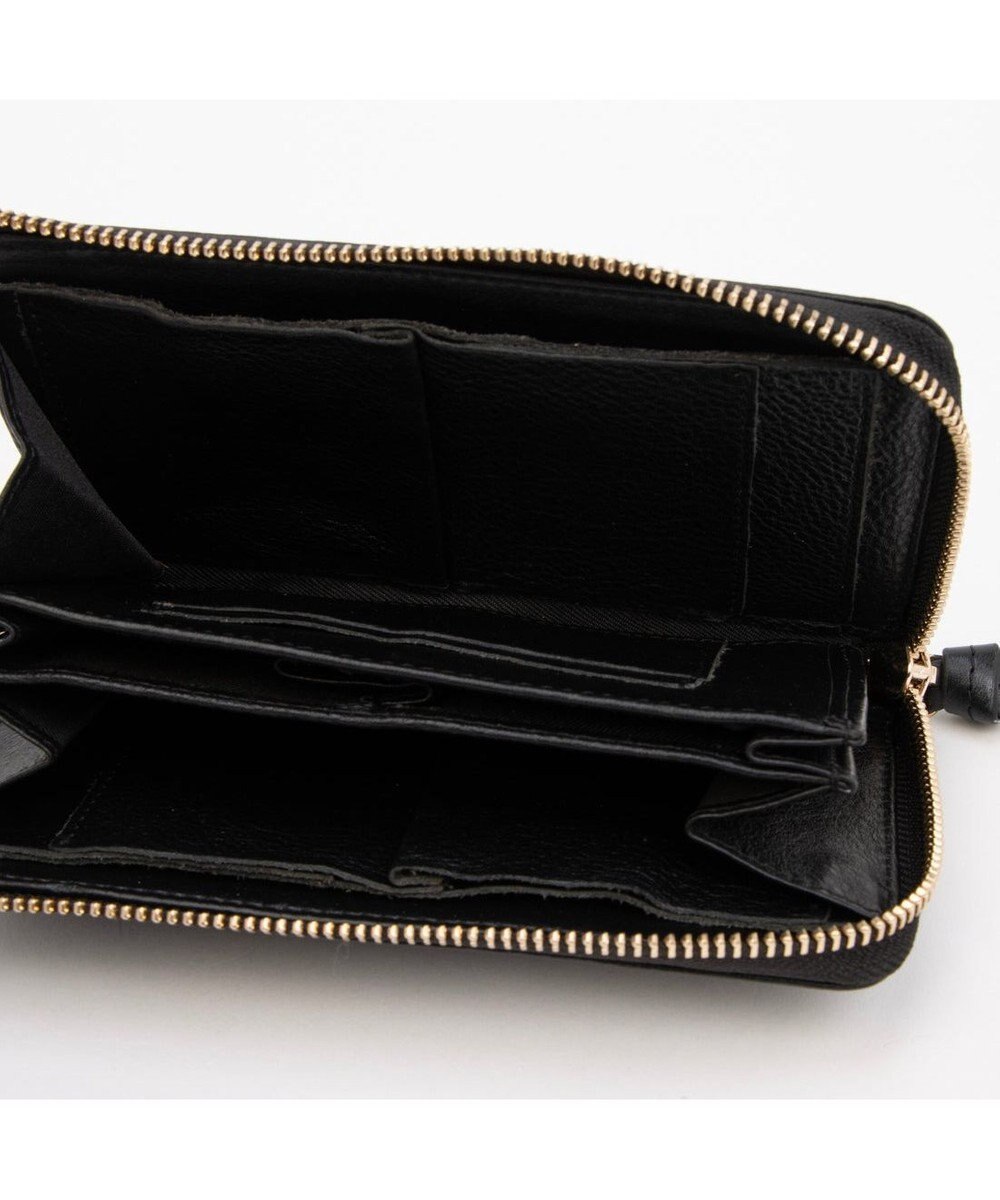 UNBILLION ペルケ perche / ドット型押しL字ロングストラップウォレット 