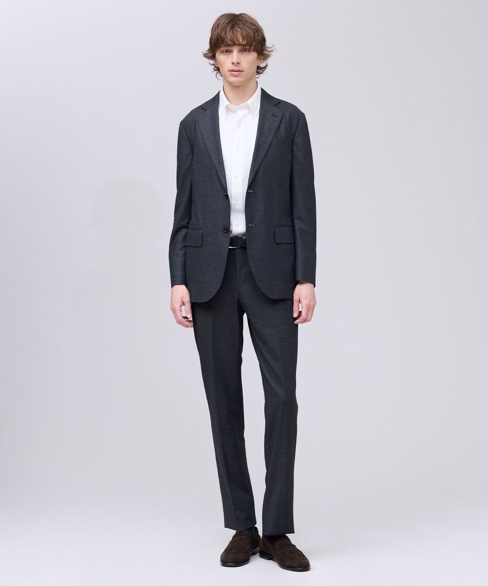 J.PRESS MEN 【吸水速乾 / 抗菌防臭 / 遮熱 / 防シワ】【J.PRESS OXFORD JERSEY】カノコインレイ半袖 シャツ / B.D. 