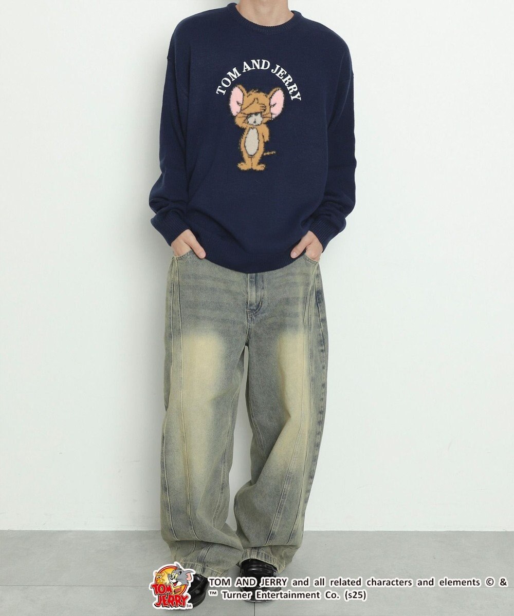 WEGO JERRY　シャギージャガードニット 