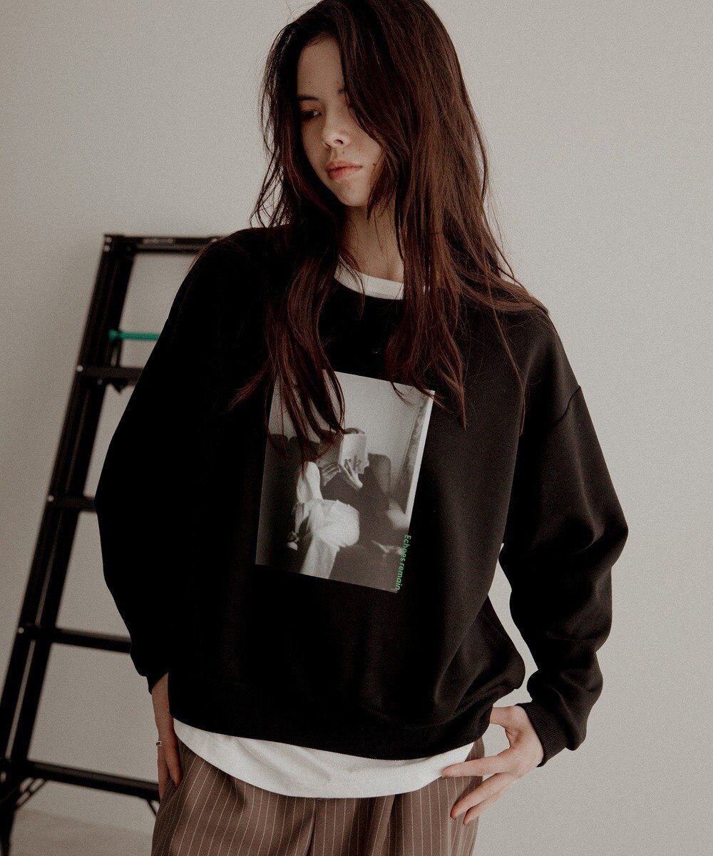 CRAFT STANDARD BOUTIQUE フォトプリントダンボールプルオーバー 