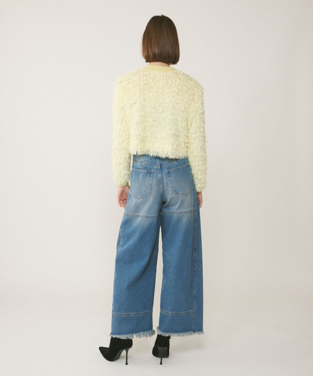 GRACE CONTINENTAL フリンジニットカーディガン 