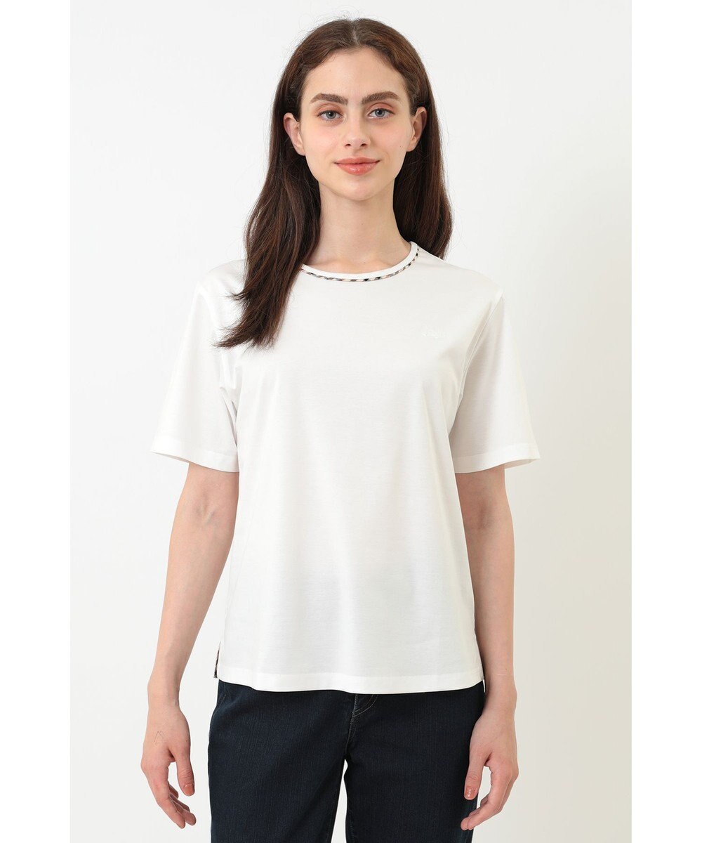 DAKS クールローレル丸首カットソー 