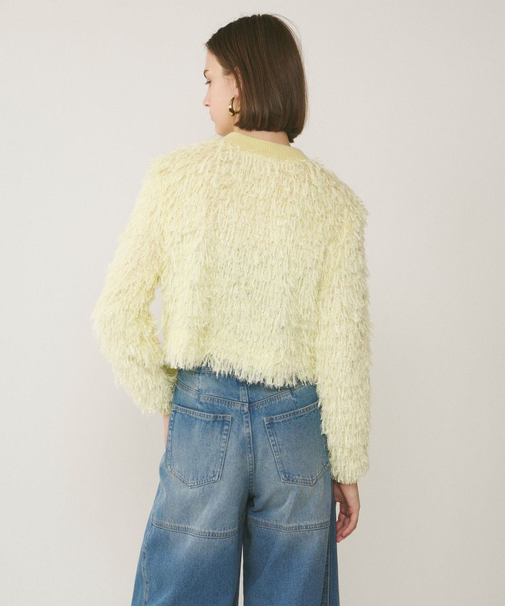 GRACE CONTINENTAL フリンジニットカーディガン 