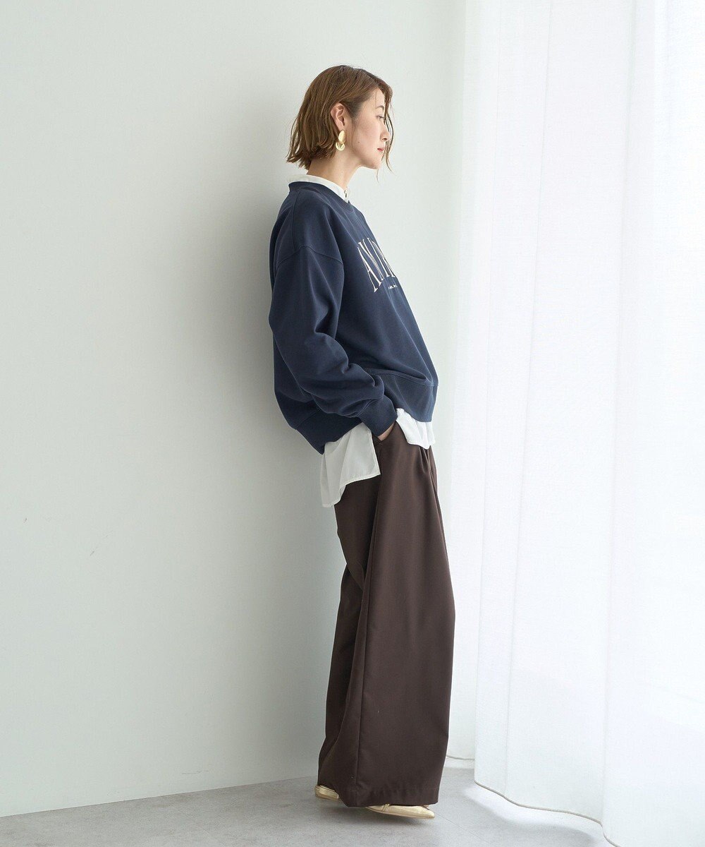 YECCA VECCA ベルト付き2wayタックワイドパンツ 