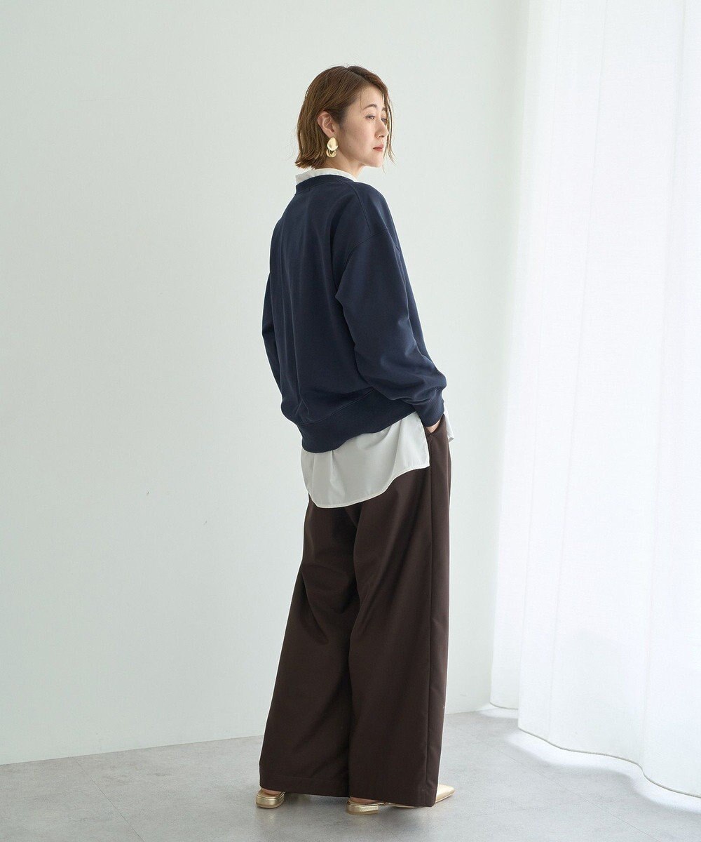 YECCA VECCA ベルト付き2wayタックワイドパンツ 